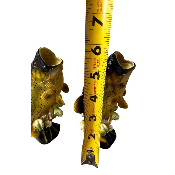 Life Symbols 2 VTG 2000 Bass Fish Trophy Casket Corner Wall Decoration - Picture 2 of 9